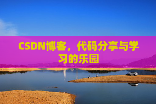 CSDN博客，代码分享与学习的乐园